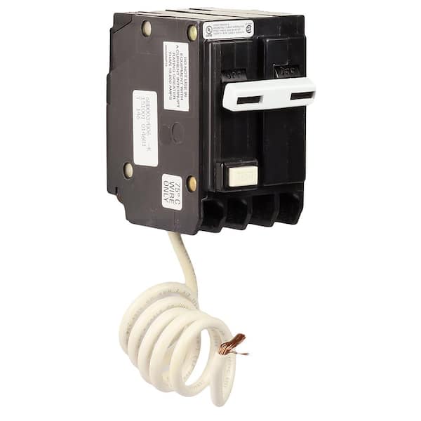 GE 60 Amp Double Pole Ground Fault Breaker with Self-Test