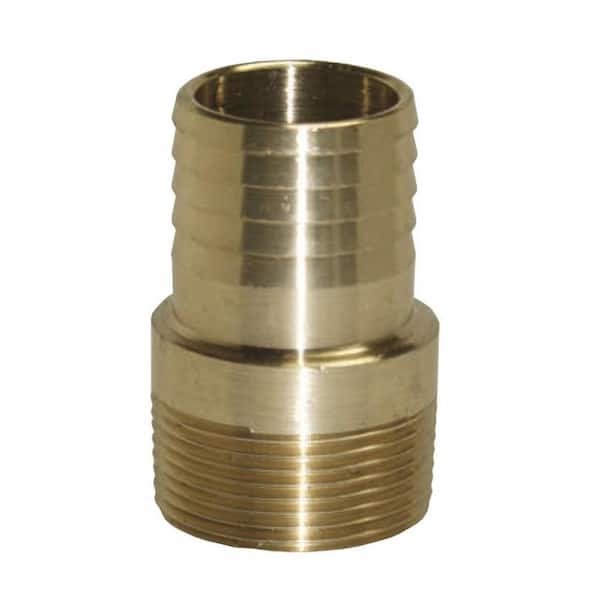 Everbilt 1 in. MPT x 1 in. Barb Brass Adapter Fitting
