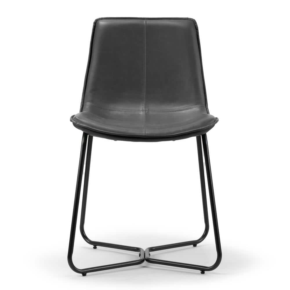 Slope leather dining discount chair west elm