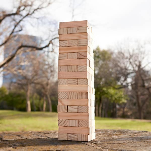 Tumbling Tower Games to Enjoy Fun Lawn Stacking Block – Large