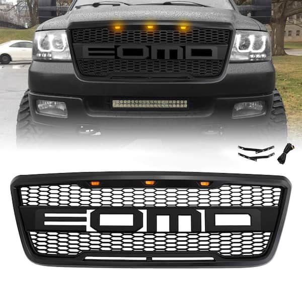 EOMD Grille w/LED Lights Compatible with Ford F-150 2004 to 2008, Matte Black