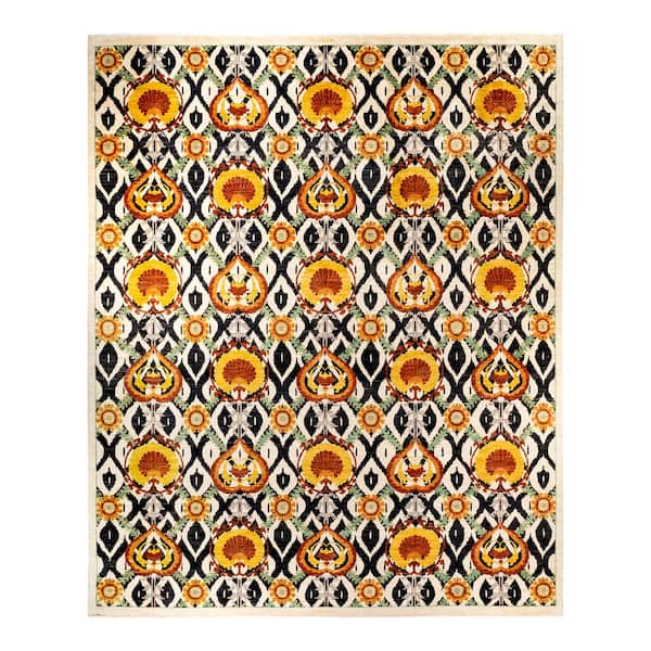 Chloe & Olivia Home Suzani Handmade Ivory 16 ft. 5 in. x 14 ft. 0 in. Indoor Area Rug