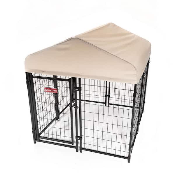 Stay Series Khaki Studio Jr. Kennel (4 ft. x 4 ft. x 4 ft)