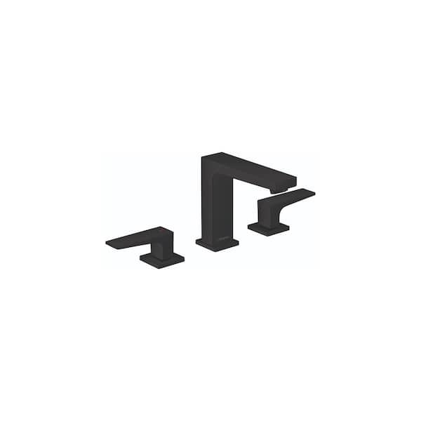 Hansgrohe Metropol 8 in. Widespread 2-Handle Bathroom Faucet in Matte Black