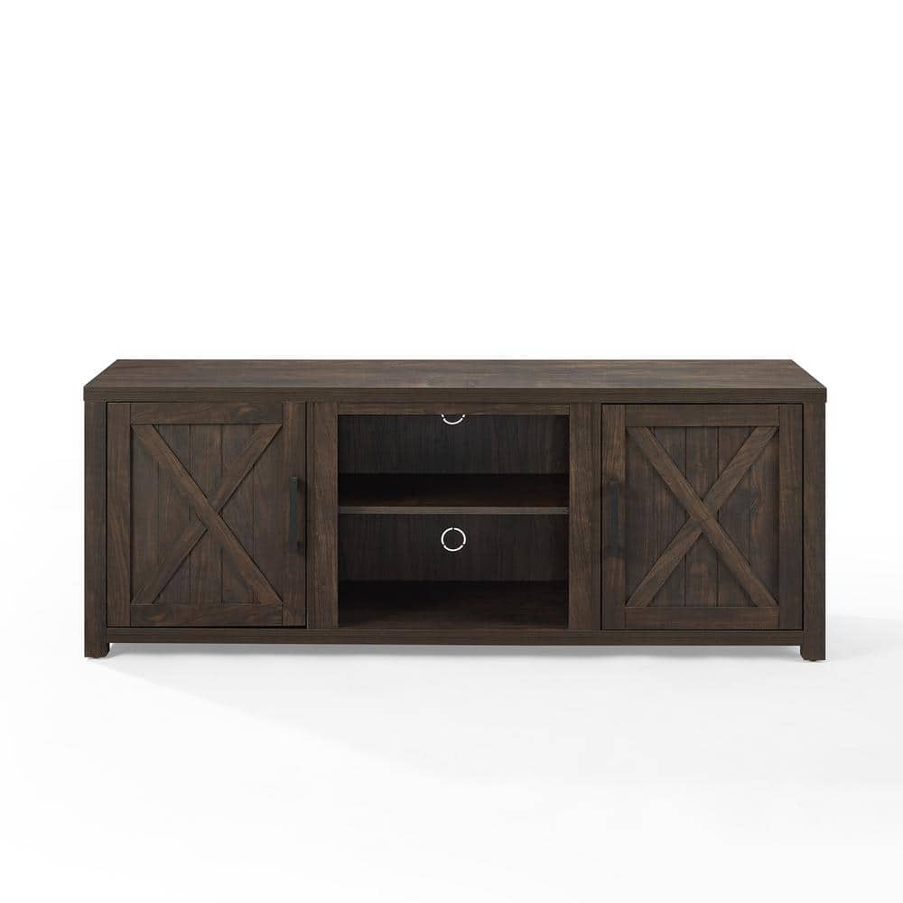 Gordon 58" Dark Walnut Rustic TV Stand