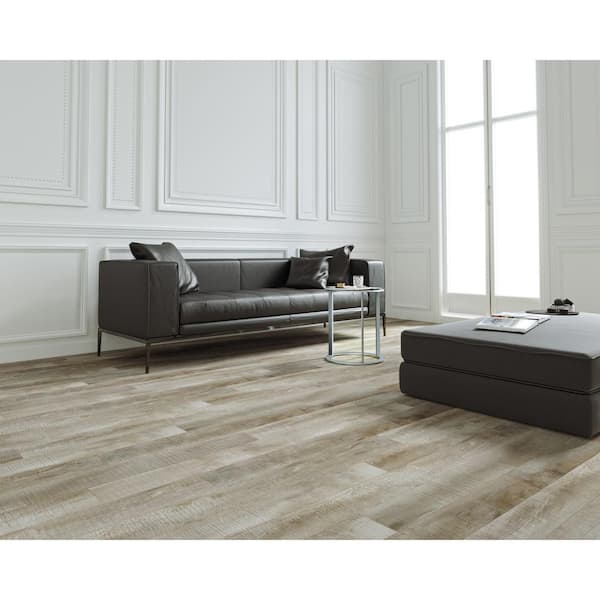 Summa Antique Pearl 14 mm T x 7.75 in. W HDF Waterproof AC5 Click Lock Laminate Wood Flooring (23.09 sq. ft./case)