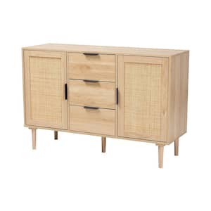 Harrison Natural Brown and Black Sideboard