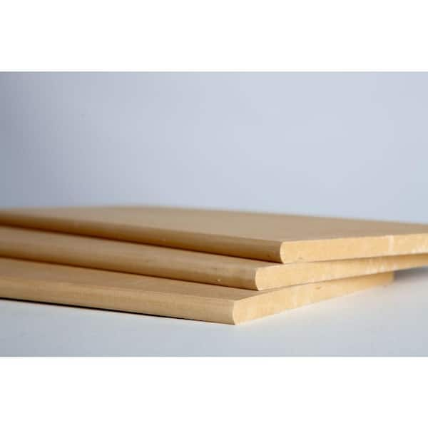 3 4 In X 11 1 4 In X 8 Ft Bullnose Shelving Mdf Board 13697 The Home Depot