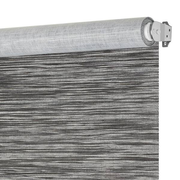 Cordless Jute Roller Shade – 32x72 Inches, Cocoa, Light Filtering