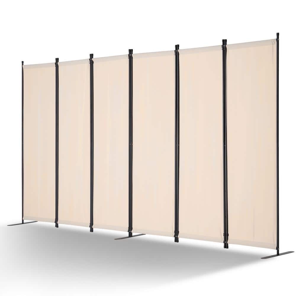 Room Divider, 6 Panel Room Divider, Folding Privacy Screen and Portable Partition Divider for Room Separation, Beige price history on PriceWatchPro
