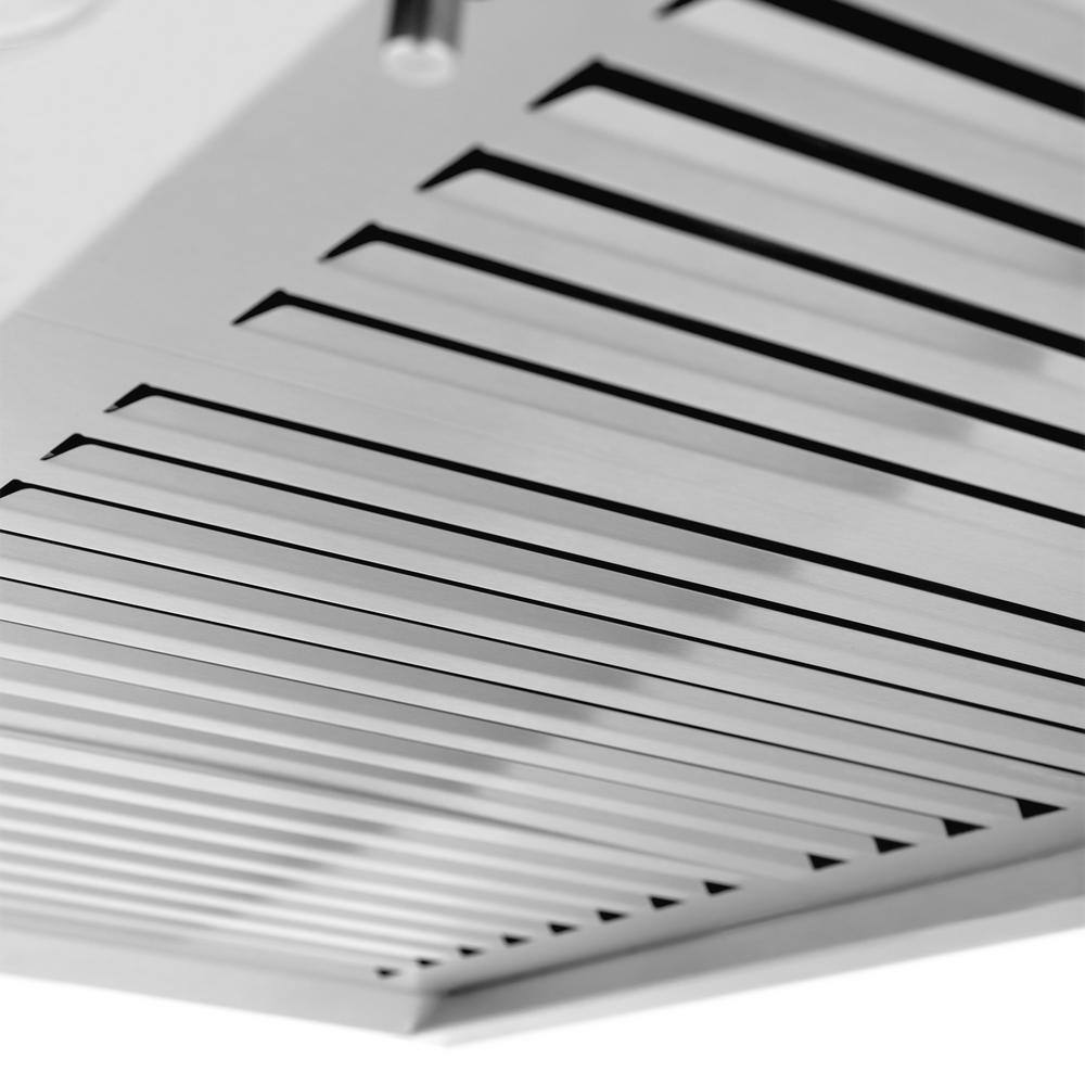 36" Stainless Steel Convertible Wall Mount Range Hood with Charcoal Filter