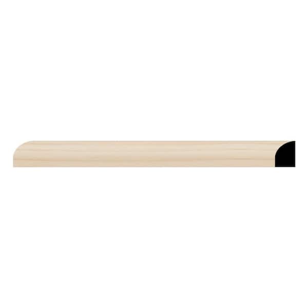Ekena Millwork WM129 0.44 in. D x 0.69 in. W x 96 in. L Wood (Alder) Shoe Moulding