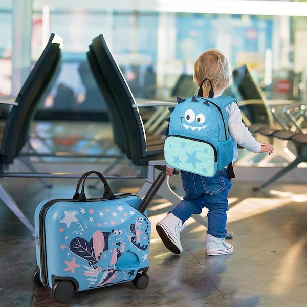 Children s ligit luggage blue can