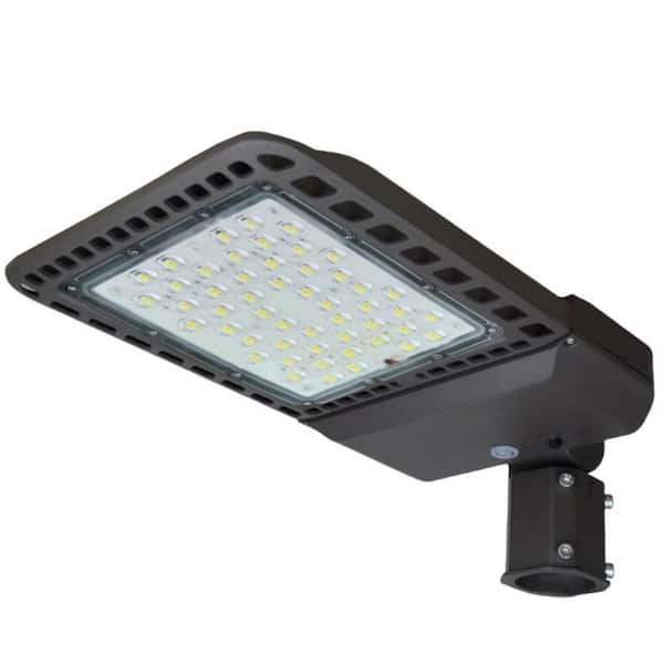 KOAOEIRS 200-Watt 150° Bronze Integrated LED Parking Lot Area Light 5000K Daylight 28000 Lumens Slip Fitter