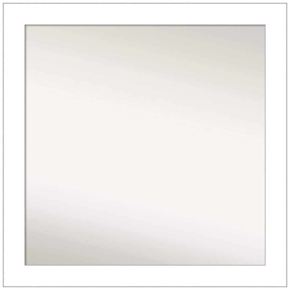 Wedge White 30 in. W x 30 in. H Non-Beveled Bathroom Wall Mirror in White price history on PriceWatchPro