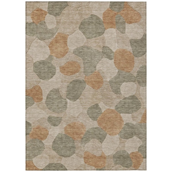 Chantille Machine Washable Indoor/Outdoor Abstract ACN3030 Sage 10 ft. x 14 ft. Area Rug