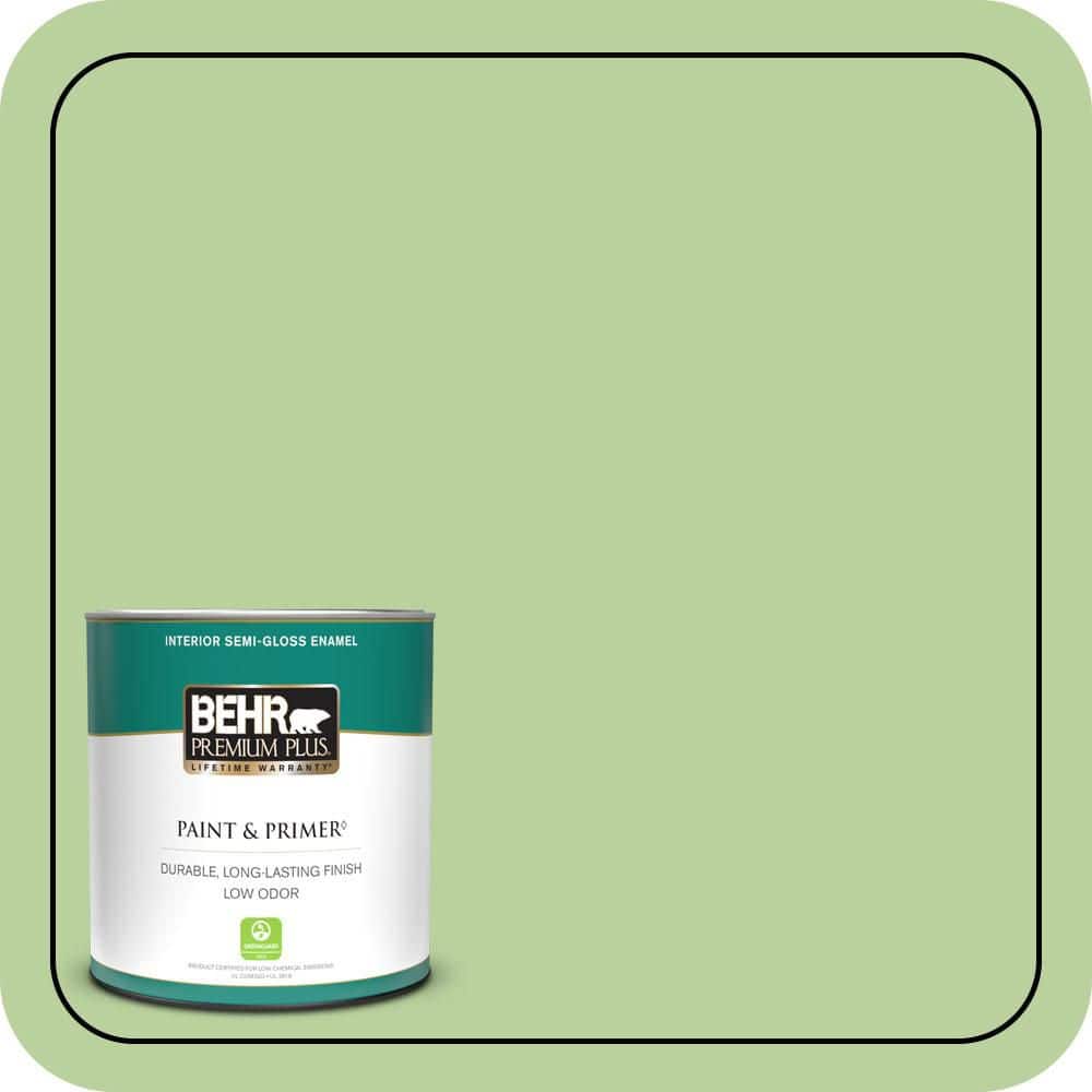 1 qt. #P380-4 Four Leaf Clover Semi-Gloss Enamel Low Odor Interior Paint & Primer price history on PriceWatchPro