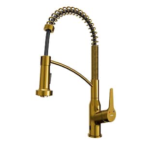 Alston Single Handle Touchless Pull-Down Sprayer Kitchen Faucet in Gold