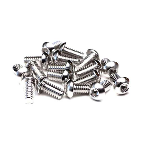M5 x 10 mm Hex Button Head Stainless Steel Socket Head Cap Screws Treated with NL-19 (100-Pack)