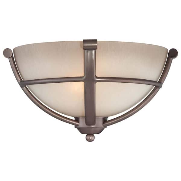 Minka Lavery Paradox 2-Light Harvard Court Bronze Sconce