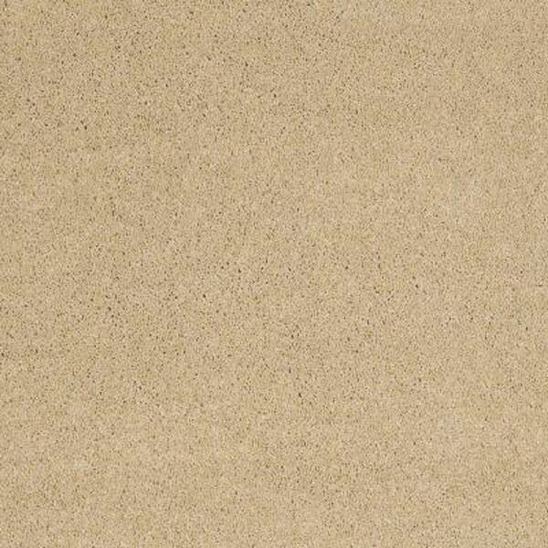 SoftSpring Carpet Sample - Tremendous I - Color Cornsilk Texture 8 in. x 8 in.