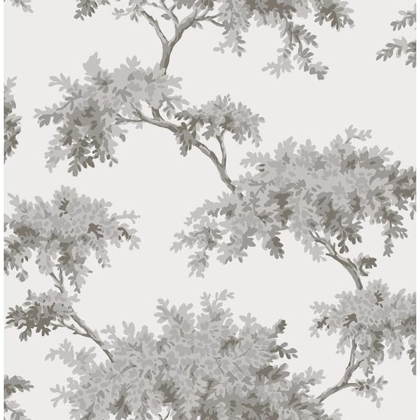 Ashdown Grey Tree Non Woven Wallpaper