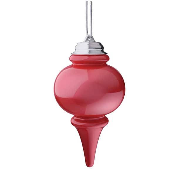 Xodus Innovations 9 in. Red Single LED Outdoor Hanging Finial Ornament