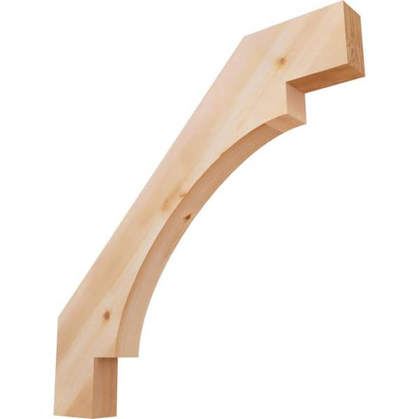 3 1/2"W x 36"D x 36"H Merced Smooth Knee Brace, Western Red Cedar