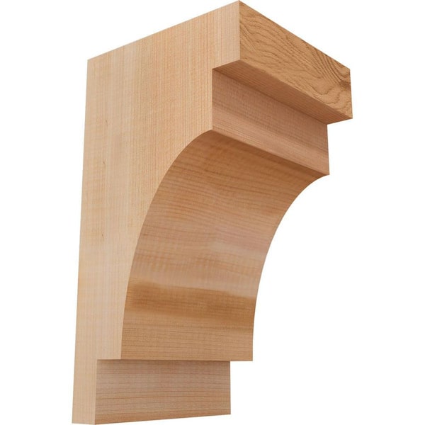 Ekena Millwork 5-1/2 in. x 6 in. x 10 in. Western Red Cedar Mediterranean Smooth Corbel