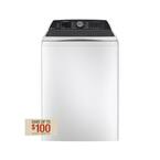 Profile 5.3 cu. ft. High-Efficiency Smart Top Load Washer with Quiet Wash Dynamic Balancing Technology in White