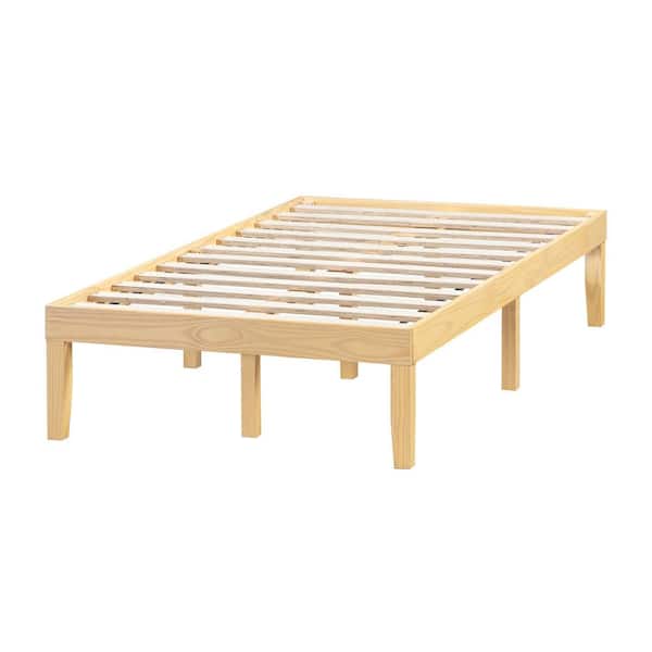 Naomi Home Natural Solid Wood Twin Xl, Twin Xl Bed Frame Slats