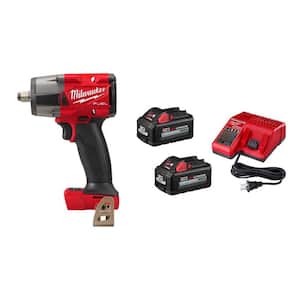 M18 FUEL Gen-2 18V Lithium-Ion Brushless Cordless Mid Torque 1/2 in. Impact Wrench with (2) 6.0Ah Batteries and Charger