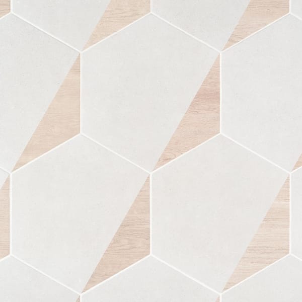 klowes 35x9 precelain tile Arbor Hex 13