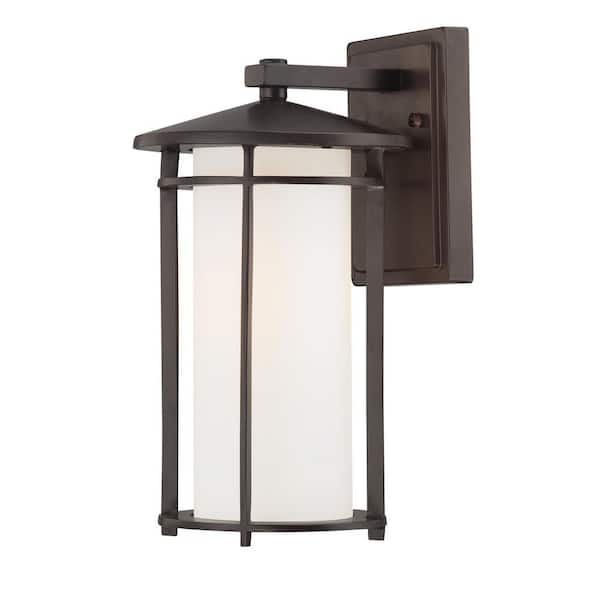 the great outdoors by Minka Lavery Addison Park 1-Light Dorian Bronze Outdoor Wall Lantern Sconce