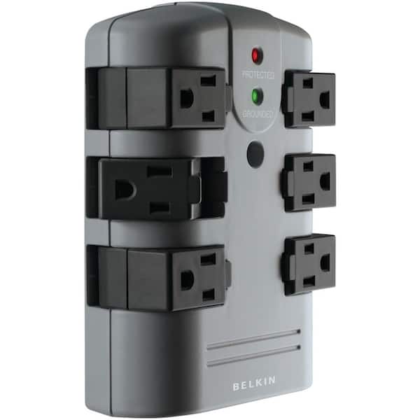 Belkin 6-Outlet Pivot-Plug Surge Protector Wall Tap