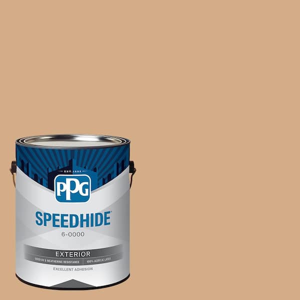 SPEEDHIDE 1 gal. PPG1083-5 Cheddar Biscuit Semi-Gloss Exterior Paint