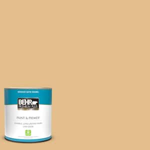 1 qt. #330D-4 Warm Muffin Satin Enamel Low Odor Interior Paint & Primer