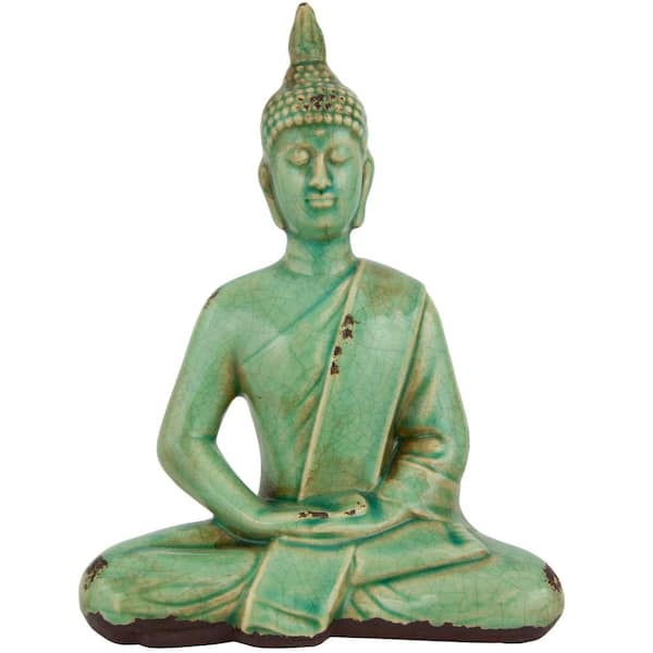 Oriental Furniture Oriental Furniture 9 in. Thai Sitting Buddha Decorative Statue
