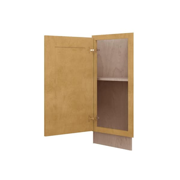 Aberdeen Recessed 12 in. W x 34.5 in. H x 24 in. D in Caramel Plywood Assembled Transitional-Right Corner Standard