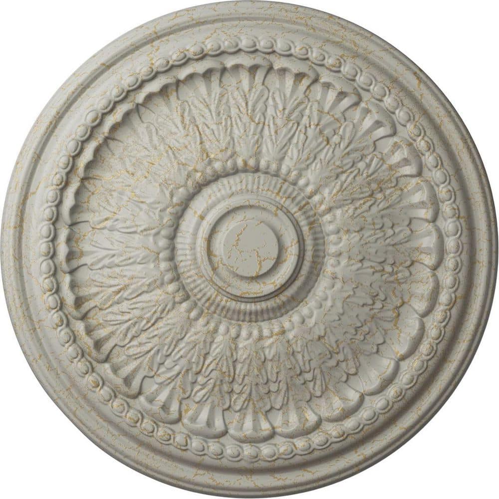 2-1/2 in. x 27 in. x 27 in. Polyurethane Brunswick Ceiling Medallion, Pot of Cream Crackle price history on PriceWatchPro