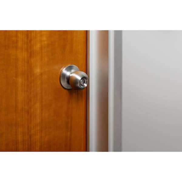 Universal Hardware Commercial 2 1 8 In Grade Satin Chrome Privacy Bed Bath Door Knob Uh40057 Satin Chrome Privacy Bed Bath Door Knob, Commercial Grade Sliding Door Hardware