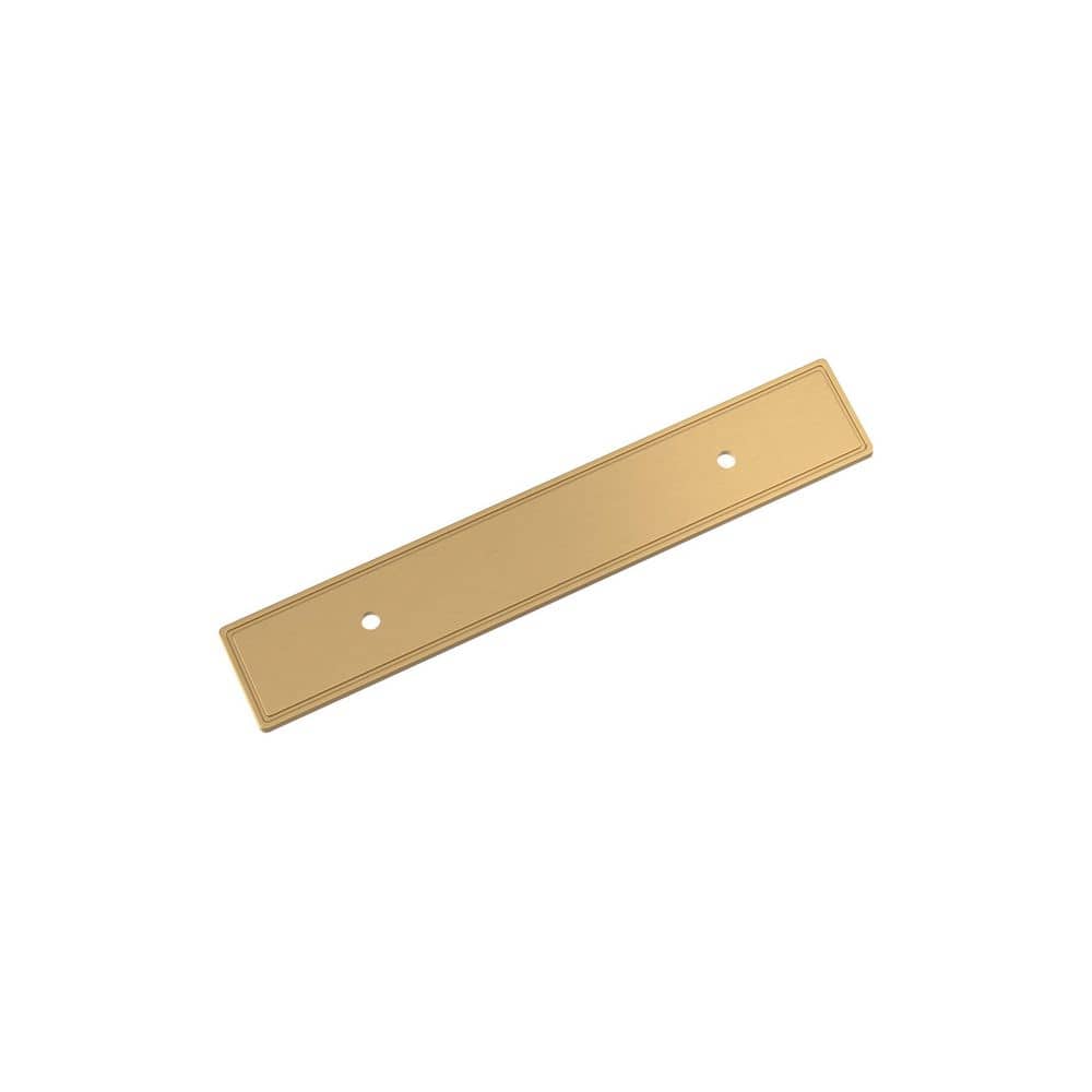 Thoreau 3-3/4 in. Center-to-Center Rectangle Champagne Bronze Pull Cabinet Backplate price history on PriceWatchPro