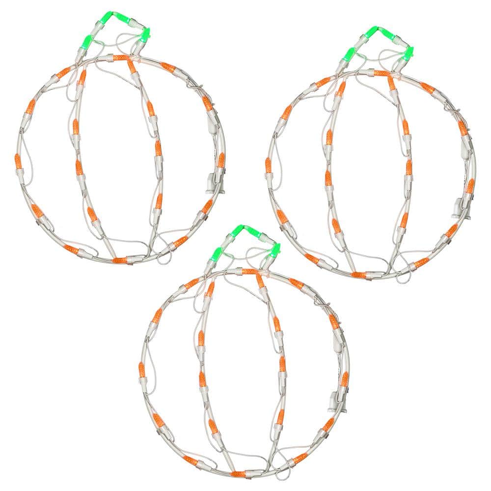 Halloween Lighted Mini Pumpkin Trio Decoration