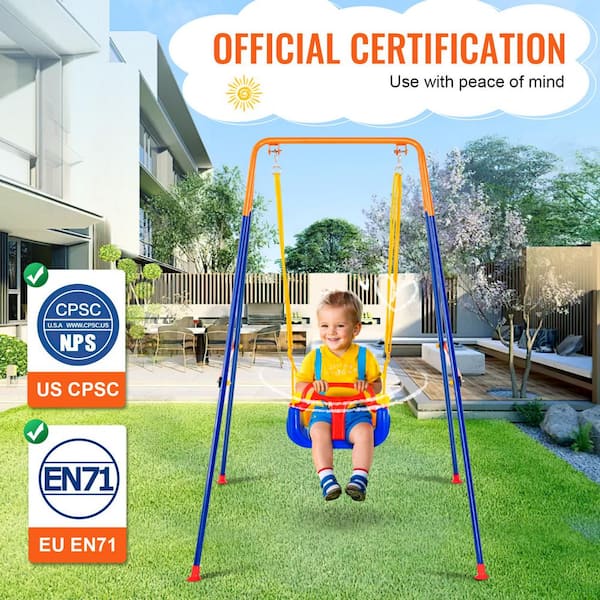 Aazon.co: 3-in-1 Toddler Swing, Swing Set With Foldable Stand And