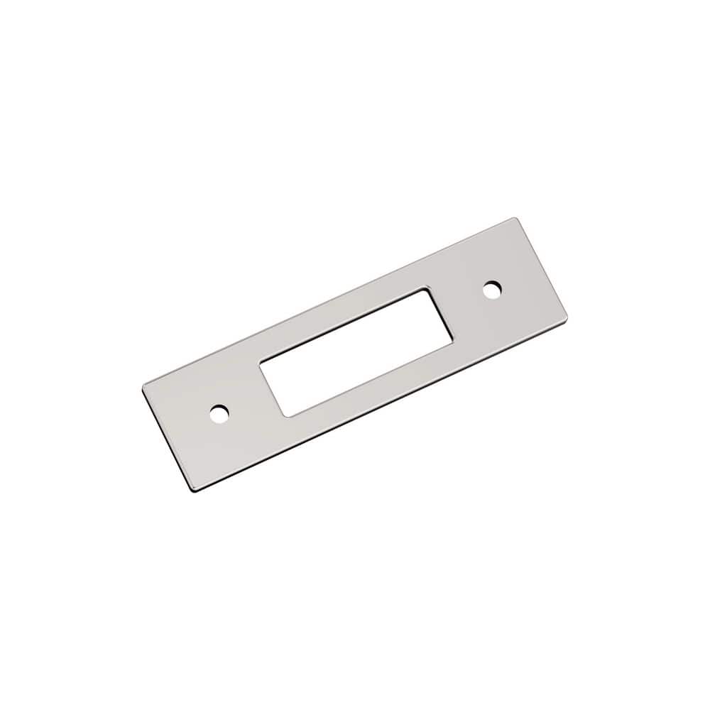 Medora 3 in. Center-to-Center Rectangle Polished Nickel Pull Cabinet Backplate price history on PriceWatchPro