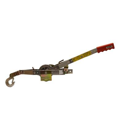 1,500 lb. 3/4-Ton Capacity 10:1 Leverage Rope Puller Come Along Tool Rope Not Included