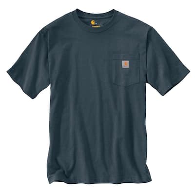 Men's Regular X-Large Bluestone Cotton Short-Sleeve T-Shirt