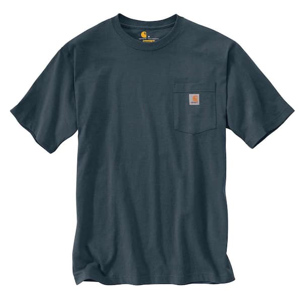 Carhartt Men's Regular XXXX Large Bluestone Cotton Short-Sleeve T-Shirt