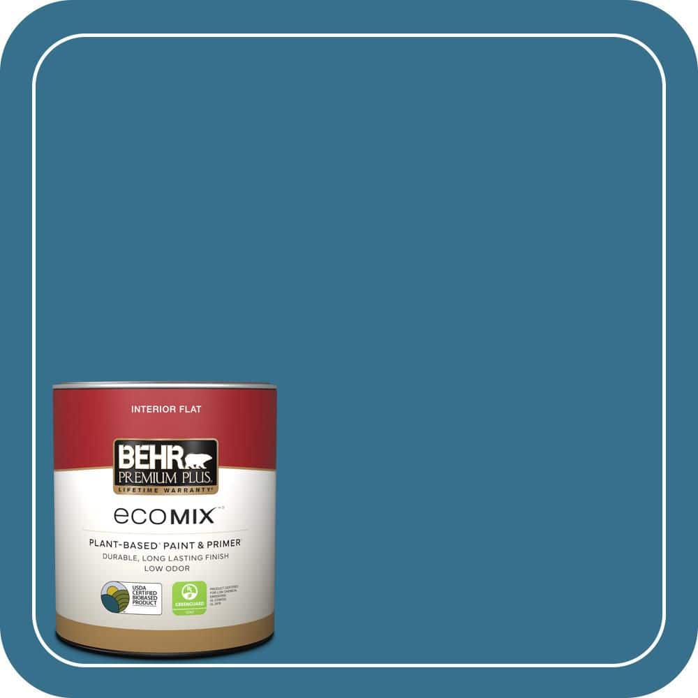 1 qt. #M490-6 Living Stream Flat EcoMix Plant-Based Interior Paint & Primer price history on PriceWatchPro