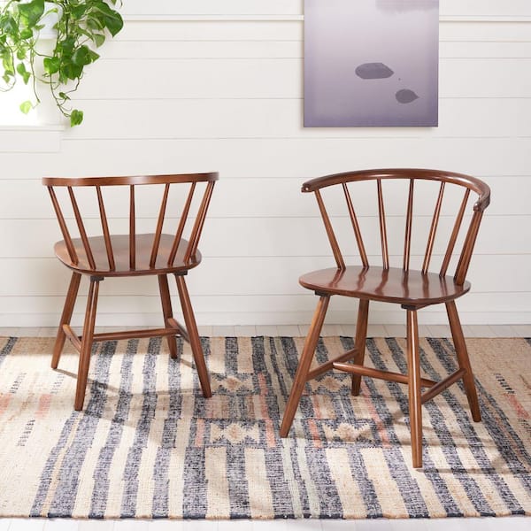 SAFAVIEH Ceres Wood 17.12 in. Wood Dining Chair (Set of 2)